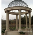 Cheap price custom natural stone marble outdoor garden gazebo